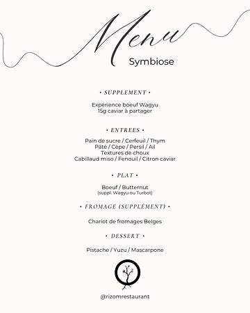 Venez découvrir sans plus tarder notre nouveau menu.

📆 Réservation:
065613876
https://rizom.reservation.barestho.com/