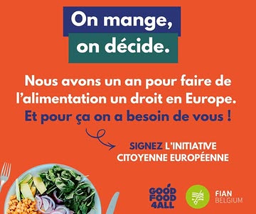 🖋 Votre avis compte!

Signez cette pétition européenne @goodfoodforall.eu pour garantir à toutes et tous un accès à une alimentation choisie, saine, durable et produite dans le respect des paysan·nes

➡️ lien en bio