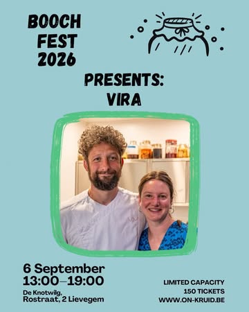 PRODUCER IN THE SPOTLIGHT // @vira_kombucha

Vira Kombucha is a side project of Restaurant @het_vliegend_tapijt , where they brew artisan kombucha inspired by the flavours of the seasons.

They’ve recently started experimenting with amphora-aged kombuchas, adding another layer to their brewing process.

Expect elegant flavours and a few surprises.

Meet Nel & Felix, the team behind Vira and try their creations at Booch Fest.

Tickets in bio.