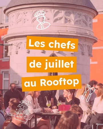 Découvrez le programme des chefs de juillet sur le Rooftop ! 👩‍🍳🤍

Un mois de folie vous attend, avec des chefs incroyables prêts à éveiller vos papilles. 🍽️✨

🔹 Du 01 au 05 juillet : @huynfrere s’installe sur le Rooftop pour vous faire découvrir une cuisine pleine de saveurs et des plats aussi délicieux que généreux. ✨🍽️
Ne manquez pas cette occasion de venir goûter à sa cuisine !
🔹 Du 08 au 12 juillet : C’est ensuite au tour de @messieurscroque de prendre les commandes du Rooftop le temps d’une semaine ! 👨‍🍳✨
Au programme : des plats gourmands et une bonne dose de bonne humeur. Ne manquez pas ce rendez-vous ! 🍽️☀️
🔹 Du 15 au 19 juillet : Nous accueillerons ensuite @pupabiasucci et @elinelevaux sur le Rooftop avec un concept qui s’annonce complètement fou ! 🌭✨
Leur idée ? Réinventer un grand classique de la street food : le hot-dog. Plus gourmand, plus créatif et plein de surprises, tout en conservant ce côté simple et réconfortant qui fait tout son succès. Une expérience à ne surtout pas manquer !
🔹 Du 22 au 26 juillet : Pour clôturer le mois en beauté, c’est @magneusdpelotes qui vous régalera ✨🍽️
Au menu : une cuisine délicate, des saveurs raffinées et des assiettes a partager… ou pas. Une belle façon de terminer ce mois placé sous le signe de la découverte !

Un mois de folie, des chefs de talent et des assiettes qui promettent de vous régaler… 🤩✨
Alors, on se retrouve quand au Rooftop ? 🍽️☀️