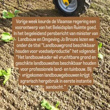 Een niet al te concreet voorontwerp van het Beleidsplan Ruimte Vlaanderen belooft geen radicale beleidsverandering...