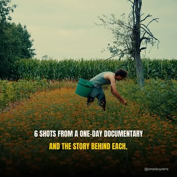 Every shot has a story. Here are 6 shots from our film Wildflowers.

Chasing the Light: we only had 24 hours to get all the footage we needed. This meant scheduling around the light. We shot until late at night and got up very early to get a sunrise.

The Machine: Brecht built his own harvesting machine. That's something I didn't know before we started shooting. This scene developed naturally during the day.

The Proof: Brecht plants weeds and wildflowers to restore nature. It's wonderful to see these insects are really back and thriving in those fields.

The Tea Sommelier: Something I know nothing about. But Marie walked in a field full of weeds and flowers and knew exactly what flower or plant would bring which tastes to your tea.
By Hand: Some flowers have to be picked by hand, which is crazy. It's so labor-intensive. There's still a lot of work to do so other farmers can actually earn money by restoring nature.

The One That Made the Film: A gorgeous silhouette of Brecht driving towards us during sunset. Britt and I knew it while we were shooting. You can actually hear us talking about it in the audio. (Not super professional but we were so excited.)

Which shot's your favorite?
