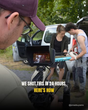 Here's how we shot a documentary in 24 hours. 🎬

We traveled light. A small camera package and minimal crew made sure we could move quickly.
During some scenes, we became invisible. We got some of the most natural b-roll by staying far away from our subject.
We did our pre-production, we had our storyboard. Then, Brecht's interview changed it all. We were ready to pivot during the day.
We scheduled our day around the sun. Dawn and dusk for beauty shots. The flat middle of the day for interviews.
Always roll sound. Even when you think you're just shooting b-roll. (We learned this the hard way.)
Get all the shots you need first, then you can get creative.

What would you add to the list?