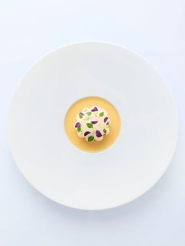 A delicious way to end the menu…
“frangipane tartelette with apricot confiture, apricot & vanilla ice cream finished with a light apricot, Riesling sabayon and a delicate saffron sauce” 💛

#vrijmoed #dessert #michelinguide #gaultmillau #bestvegetablesrestaurants #northseachefs #gent