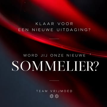 Klaar voor een nieuwe uitdaging?

Restaurant Vrijmoed is op zoek naar een sommelier om ons team te versterken.

Heb je een passie voor wijn, gastronomie en gastvrijheid?
Wil je jouw kennis delen, gasten verrassen met bijzondere ontdekkingen en mee bouwen aan de totaalbeleving van Vrijmoed?

Dan maken we graag kennis met jou.

Word jij onze nieuwe sommelier?

Meer info & solliciteren via
www.vrijmoed.be → vacatures 🍷