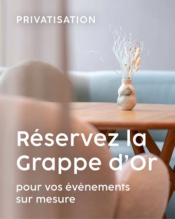 La Grappe d’Or s’efface pour laisser place à vos souvenirs.
Pour la célébration d’un moment de vie (mariage, anniversaire, baptême…), un déjeuner d’affaires ou un
événement d’entreprise, les espaces de la Grappe d’Or se privatisent et s‘adaptent entièrement à vos envies.

Du menu sur-mesure aux créations de notre chef pâtissier, nous façonnons chaque détail selon vos attentes.

Toutes les informations et demandes de disponibilités sont à retrouver sur notre site internet (lien en bio).

#lagrappedor #gastronomie #privatisation #arlon #luxembourg