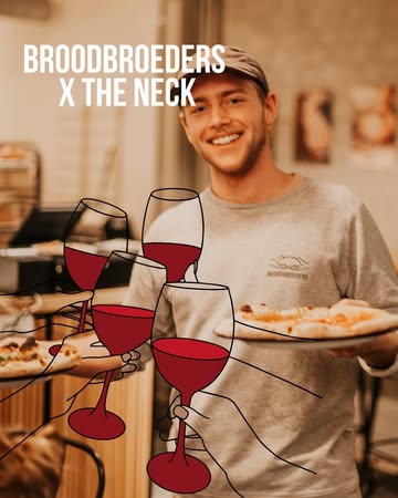 Save the date: het weekend van Maanrock steken we onze pizzaoven terug aan. En dat doen we niet alleen!

Samen met The Neck organiseren we een gezellige wijn tasting op zaterdag 29 augustus.

✔️ 8 wijnen om te ontdekken
✔️ Flessen ook verkrijgbaar om mee naar huis te nemen
✔️ Onze artisanale pizza's, vers uit de oven (Eat-in & Takeaway

Kom langs voor een glas, een pizza en blijf gezellig even hangen voor je naar Maanrock gaat.

📍 Broodbroeders
🕓 Vanaf 16u