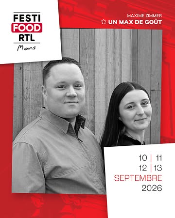 𝗙𝗘𝗦𝗧𝗜𝗙𝗢𝗢𝗗 𝗥𝗧𝗟 𝗠𝗢𝗡𝗦 - 𝗗É𝗖𝗢𝗨𝗩𝗥𝗘𝗭 𝗟𝗘 𝗣𝗟𝗔𝗧 𝗗𝗨 𝗖𝗛𝗘𝗙 𝗠𝗔𝗫𝗜𝗠𝗘 𝗭𝗜𝗠𝗠𝗘𝗥 👨‍🍳

À Comblain-au-Pont, Maxime Zimmer fait vivre depuis 2018 @unmaxdegout_restaurant, une adresse aujourd’hui étoilée où le chef aime surprendre avec des assiettes précises, généreuses et pleines de caractère.

𝗔𝗨 𝗠𝗘𝗡𝗨 🍽️
• Hamachi, tomate du jardin d’antan et basilic.

À déguster au Festifood Mons, du 10 au 13 septembre.
🎟️ Entrée gratuite — venez retrouver les grands talents de la gastronomie belge.