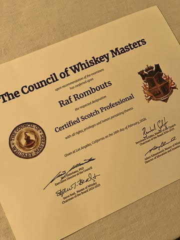 I’m already proud of this one, but it’s just the beginning. The road to becoming a Master of Scotch Whisky will be a tough one, requiring a lot of energy and perseverance. But I’m looking forward to it. Slàinte