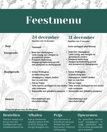Partyyyyy time ☆

Ons Feestmenu is er !!

#plantbased #biologisch #leuven #vegan #goodfeeling #party #holidays #plantaardig