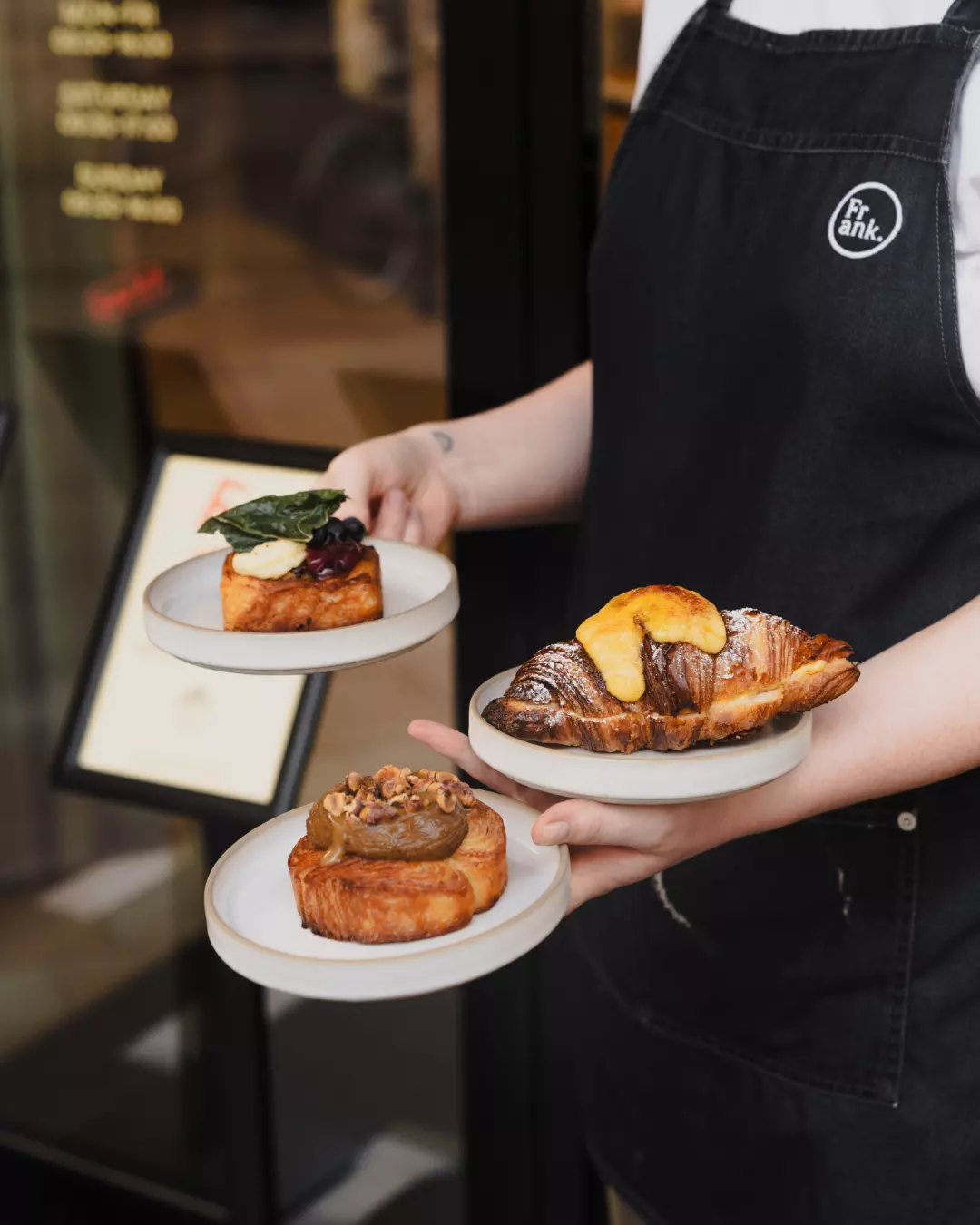 YOU’VE GOT ONE SHOT.
Our special pastries are made in tiny quantities, just one of each, every day.
Once it’s gone, it’s gone.