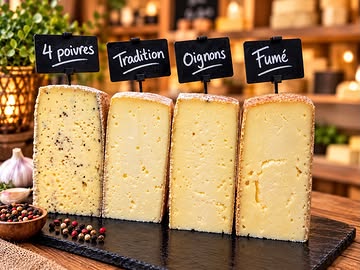 🧀 Les raclettes sont de retour ! 🧀🔥

L’automne peut commencer… nos délicieuses raclettes sont arrivées au comptoir ! 😍

À découvrir dès maintenant :
✨ Tradition
✨ Fumée
✨ Oignons
✨ Ail noir

À suivre… ça s’affine…

✨ 4 poivres
✨ Estragon

De quoi préparer de belles soirées raclette bien gourmandes en famille ou entre amis ! 🤎

Alors, laquelle sera votre préférée ? 😋🧀