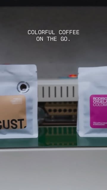 Colorful coffee on the go…