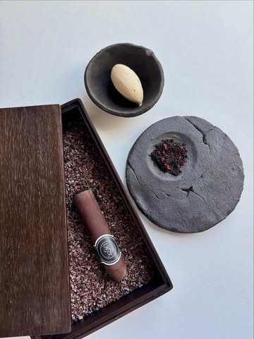 A signature dessert that blurs the line between illusion and indulgence.

A cigar crafted from smoked chocolate, paired with peanut and coffee blossom.
An invitation to slow down, savor the moment, and discover layers of flavor hidden beneath the ash.

@chaga.restaurant , every detail tells a story.

#ChagaRestaurant #ChefKevinLejeune #SignatureDessert #FineDining #DessertArt