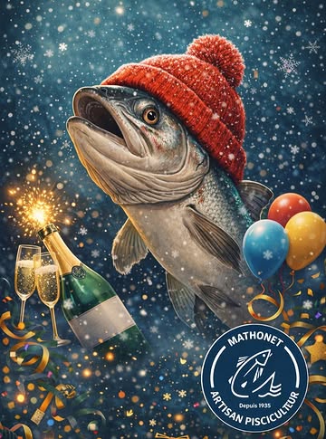 ✨🐟 Toute l’équipe Mathonet vous adresse ses meilleurs vœux pour cette nouvelle année !

Que 2026 soit synonyme de qualité, de savoir-faire, de belles réussites.
Merci pour votre confiance et votre fidélité depuis tant d’années 💙

À très bientôt autour de nos produits !

#BonneAnnée2026 #MeilleursVœux #Mathonet #ArtisanPisciculteur #Malmedy #Tradition #ProduitsDeQualité #Passion #PoissonFrais #Gourmandise
— à Pisciculture Mathonet.