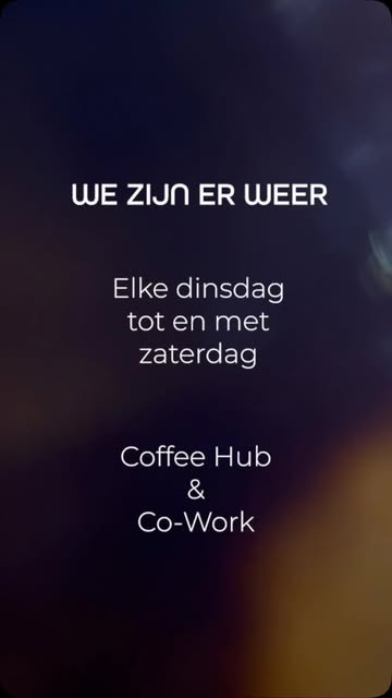 Wij zijn terug uit verlof… en dat betekent: koffie!☕️ Broodjes! 🥪 En helemaal nieuw: co-working!👩‍💻 Ontdek alles via www.resto-nif.be