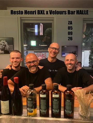 Saturday 5-09 second edition of Velours-Bar featuring Resto Henri BXL. What to expect? Sexy street food dishes and a natural drink selection. Starting 3PM till sold out!! No reservations possible just show up and enjoy…

#grotemarkt29halle #restohenri #veloursbar #jurgencampens #andydebrouwer
