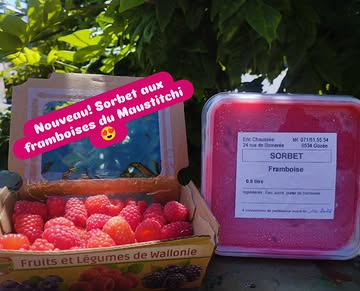 Notre nouveau sorbet framboises! 😋
Parfait pour une pause rafraîchissante 😍