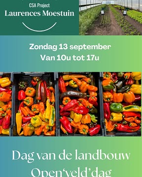 Het is bijna zover. Zondag 13 september doen we de laatste open'veld'dag van dit kalenderjaar. Kom jij ook?