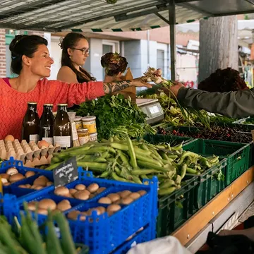 NEWSNEWSNEWS 🚨🍀🥬 GOUTTE COMES TO TOWN!

Het is zover! Vanaf woensdag 26 augustus vind je ons van 15.00 tot 18.30 in het Kommelkwartier (Markatplatsoen), in Maastricht! Om de hoek aan het Tongerseplein, op een steenworp van onze velden in Biesland en Vroenhoven.

We brengen ons brede assortiment aan biologische groenten en fruit, onze recepten, onze gezelligheid.

Op naar hoe het zo lang geweest is. Met Biesland, Sint-Pieter en Vroenhoven als gezonde, voedende rand rond de stad, en met tuinders die de kar trekken💚

Zie je heel graag daar, en delen is lief! #kommelmarkt

(Ook, zeg het voort, er is nog plek op de markt voor brood of kaas of anders).

---

Here we are! Starting Wednesday, August 26, you can find us in the Kommelkwartier (Markatplatsoen) in Maastricht, from 3:00 PM to 6:30 PM! We’ll be just around the corner at Tongerseplein—a stone's throw from our fields in Biesland and Vroenhoven.

We’re bringing our wide range of organic fruit and vegetables, our recipes, our care.

Returning to the way things used to be: with Biesland, Sint-Pieter, and Vroenhoven serving as the city's healthy, nourishing fringe—and with market gardeners leading the way 💚

We’d love to see you there—and sharing this post would be lovely! #kommelmarkt (And spread the word: there’s is space free on the market, for —bread, cheese, and more.)