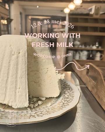 The smell of the stable. Fresh hay. A warm cup, just milked by my grandmother. From that milk came everything: cream, butter, cheese, fermented warmth. 🐄

This May, I'm sharing that story and those skills in two workshops. Swipe to discover more. 🥛
Join me:

📍 May 12 · Ohne Nevele @ohne_nevele
📍 May 28 · Ohne Gent @ohne.gent

€70 all included · starting after 18:00 · ±4 hours
With fresh milk from local farm @dezwaluwbioboerderij 🌾

Swipe to find your date, and come make something real with your hands.
🔗 Link in bio to reserve your spot!