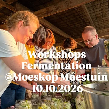 WHAT IF YOU COULD PUT OCTOBER IN A JAR? 🫙✨

The colours.
The crunch.
The smell of fresh vegetables.
The abundance of the autumn harvest.
salt + time + microorganisms.
That’s where the magic begins. 🌱
🌻On Saturday
🌻10 October
 hands-on fermentation workshop at
@Moeskop Moestuin

We’ll chop, salt, taste, experiment and fill our jars with the best the season has to offer.

But this workshop is about more than following a recipe.

You’ll learn how fermentation actually works, how to create the right environment inside your jar, how to recognise a happy ferment and how to confidently start experimenting at home.
🥕 seasonal vegetables
🦠 wild fermentation
🫙 jars full of autumn
👩‍🌾 hands-on learning
🌿 plenty of tasting & inspiration
And of course you take your creations home and let nature finish the work.
Thanks to the collaboration between @complimentsofnature and @moeskopmoestuin, €30 p.p.
 ONLY 20 SPOTS AVAILABLE
📅 Saturday 10 October - Moeskop Moestuin
🙂Start 14
⏳ 4 hours
WHAT TO BRING
🔪 Knife
🥕 Cutting board
🫙 Jars with lids
😃 Smile
Reservations link in bio