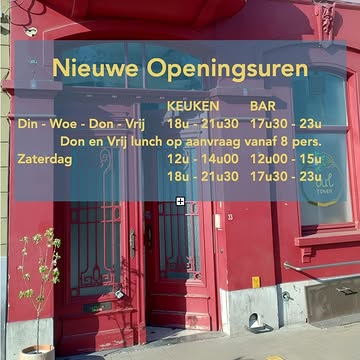 Om ons wat meer ademruimte te geven en tijd voor de mise-en-place, hebben we besloten om enkel nog een lunchshift te houden op zaterdagmiddag.
Donderdag en vrijdag lunch op aanvraag vanaf 8 personen.
Deze vrijdag 11 september lunch geopend 💛
Nu zaterdag 12 september nemen we een dagje vrij.

Véél liefs,
Misha & Leenken
💚🩷🧡

#vegangent #plantaardig #biologisch #versvanhetveld #soulkitchengent