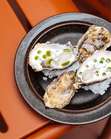 Klein gerechtje. Grote fanclub. ;-)

Ⓙ Op je bord? Oester, karnemelk, lavasolie. 🦪