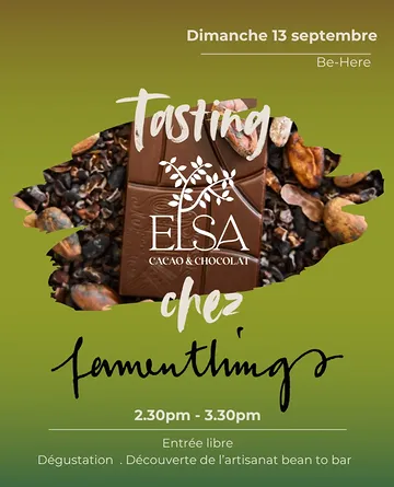 🍫 Avis aux gourmands et aux curieux !
[EN version below]

👀 Et si vous découvriez que le chocolat peut être dégusté comme un grand cru ?

👩🏻‍🍳 Rejoignez-moi chez @fermenthingsbe pour une initiation au bean to bar et explorez les saveurs uniques de mes chocolats artisanaux issus de différentes origines. Une dégustation conviviale, pleine de découvertes.

📅 Dimanche 13 Septembre
🕒 14h30 - 15h30
📍 Fermenthings - Be Here - Rue Dieudonné Lefèvre 4, 1020 Bruxelles

🤗 Venez partager un moment gourmand, apprendre, échanger… et savourer chaque morceau de chocolat autrement.

⚠️ Réservation conseillée.

🍫 Calling all foodies and curious minds!

👀 What if you discovered that chocolate can be savored like a fine wine?

👩🏻‍🍳 Join me for a bean-to-bar chocolate tasting at Fermenthings and explore the unique flavors of my handcrafted chocolates from various origins. A friendly tasting experience, full of discoveries.

📅 Sunday, September 13th
🕒 2:30 PM - 3:30 PM
📍 Fermenthings - Be Here - Rue Dieudonné Lefèvre 4, 1020 Brussels

🤗 Come share a delicious moment, learn, exchange ideas… and savor every piece of chocolate in a whole new way.

⚠️ Reservations recommended.

#cacaoandchocolate #fermentedproducts #foodie