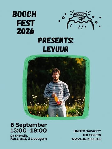 PRODUCER IN THE SPOTLIGHT // @levuur_kombucha

Based in Ghent, Levuur is a small-batch kombucha brewery where experimentation is at the heart of every brew. Using carefully selected teas and locally grown herbs, Levuur creates unpasteurised kombuchas with playful combinations and complex flavours. Perfect as a non-alcoholic aperitif or paired with your favourite dishes.

Meet Gilles and discover Levuur at Booch Fest 2026.

Tickets in bio.