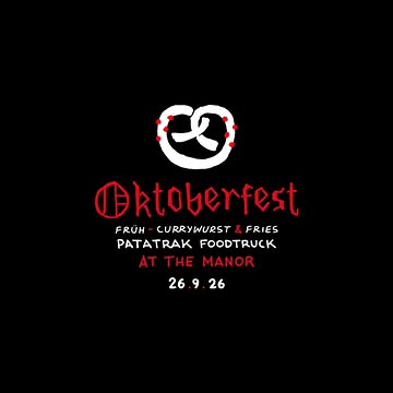 Oktoberfest at the Manor

Samedi 26 septembre

Ici, on ne force personne à lever le coude
On ne demande pas non plus de se transformer en carte postale bavaroise

Juste une journée où le nectar allemand coule au cask, où le bretzel est encore chaud et artisanal, où le currywurst et les frites maison de PATATRAK vous attendent

Une ou deux Releases spéciales pour l'occasion