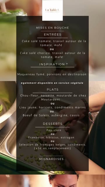 La nouvelle carte est là.

C'est tout ce qu'on vous dira 😜 . Disons qu'il y a un peu de malice et beaucoup de gourmandise dans cette nouvelle carte.

➡️ Envie de réserver ? C'est par ici ⬇️

_______

La Table L · 7e étage du Musée L, Louvain-la-Neuve
Mar → Ven, midi & soir · 2 samedis soir par mois
📞 010 40 04 96 · www.la-table-l.be

#latablel #musée #louvainlaneuve #CuisineDeSaison #michelinrestaurant

@nopysang30 @gregoire.la.table.l @musee.l_ @margaux.280