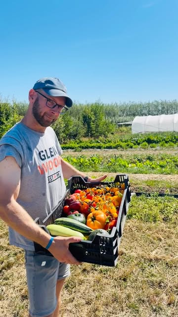 Aujourd’hui, j’ai eu la visite de Carmen, puis Laurent, puis Corinne… tou·tes les trois venu·es récolter elleux-mêmes leurs tomates et autres légumes.

Toujours un plaisir de vous voir repartir le panier plein et tout·es heureux·ses de ce que vous allez manger 😊

L’occasion de vous rappeler que le champ de MicroBIO’ttes est toujours ouvert à l’autocueillette !

Et c’est clairement LA meilleure saison : les légumes d’été gorgés de soleil pullulent dans le champ 🌞
🍅 Tomates de toutes les couleurs et de toutes les formes
🥒 Courgettes idem
🎃 Et déjà les premières courges
🌿 Tous les aromates que vous pouvez imaginer
🥬 Salades, oignons, échalotes, oignon ciboule, oseille, fleurs comestibles…

📍 Où ? Le champ se trouve chez la coopérative @agricoeur
🕐 Les horaires ? Quand vous voulez !
Je suis généralement sur le champ du lundi au vendredi en journée (en fonction des livraisons & chantiers).
👉 Si je suis là, je vous guide.
👉 Si je n’y suis pas : vous passez, vous cueillez, vous pesez et vous m’envoyez un petit message avec les quantités… pour que je puisse vous envoyer la facture 😄

À très vite sur le champ !

🤫 Psst, petit rappel : chez @agricoeur, vous trouverez aussi du pain, des bières, un magasin de vrac avec tout ce qu’il vous faut, des tisanes, des bouquets de fleurs… et j’en passe !

#autocueillette #microbiote #legumesdesaison #circuitcourt #mangermieux
@agricoeurcoop @lcuvelier1