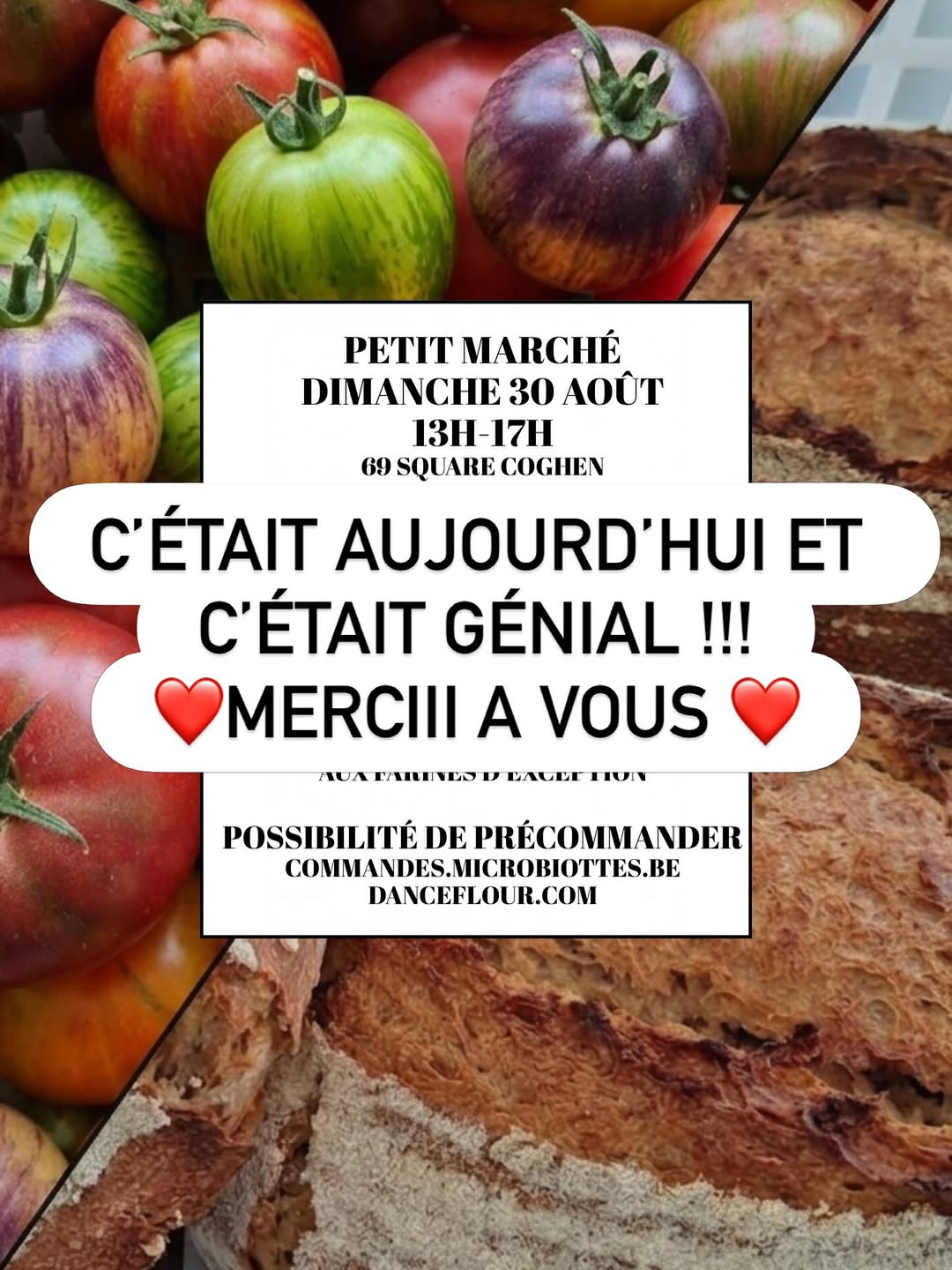 Le ptit marché avec @danceflour.bxl c’était aujourd’hui et c’était troooop bien les ami.es 🙏🏾🙏🏾🙏🏾🙏🏾🙏🏾
Des kg de mercis pour votre questions, retours, compliments, interêts, échanges, sourires, bisous….

Merci à la super boulangère Delphine @danceflour.bxl tu es extra et ton projet est dingue ❤️Merci pour l’accueil ❤️

A refaire !!!
#petitmarché #tropgenial #mercidetrevenus #sinombreux @danceflour.bxl