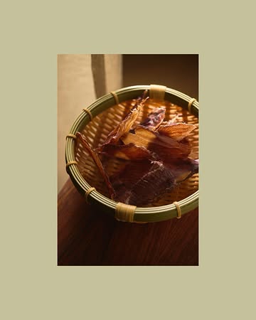 Smoked & dried squid.