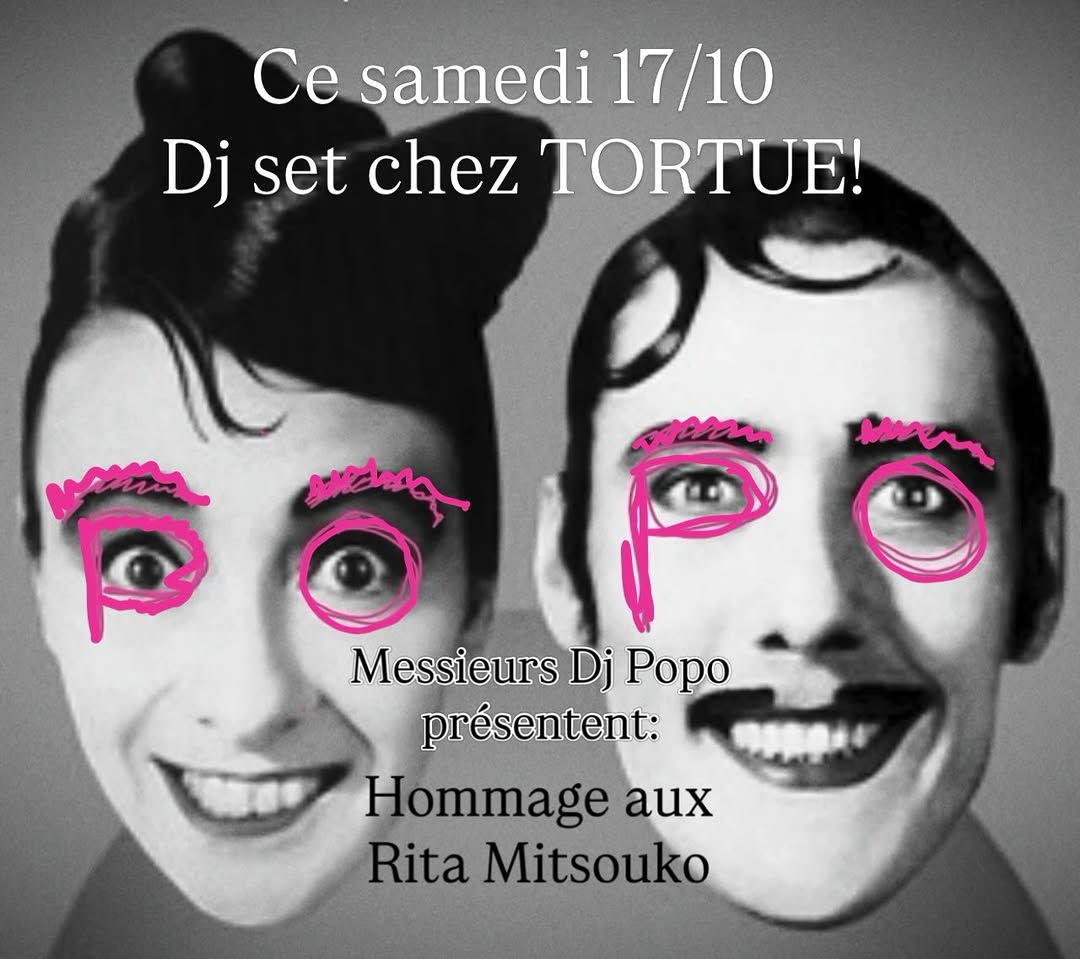 💃🏽Dj set party @clubtortue with @etiennekinkle & @messieursdjpopo 🕺🏻THIS SATURDAY 🪩